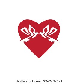 Bird logo vector template illustration icon