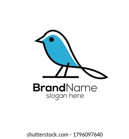 bird logo vector template, bird line vector logo design Template Design Vector Creative abstract illustration for your business company.