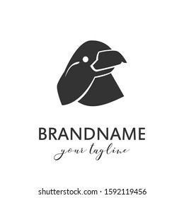 Bird logo vector template, suitable for market shop, business store, aquatic mascot and environment icon. Illustration of graphic flat style