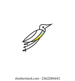 Bird logo white background vector design