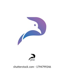 Bird logotype design template inspiration. Minimalistic bird symbol design