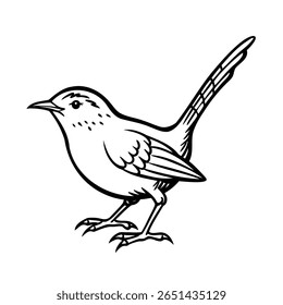 A bird with a long tail standing on a outline animal