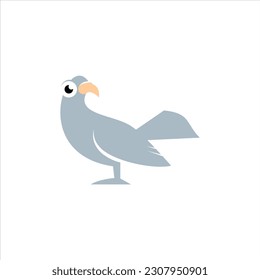 A bird with a long tail and a yellow beak with an orange eye.