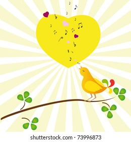 Bird in love