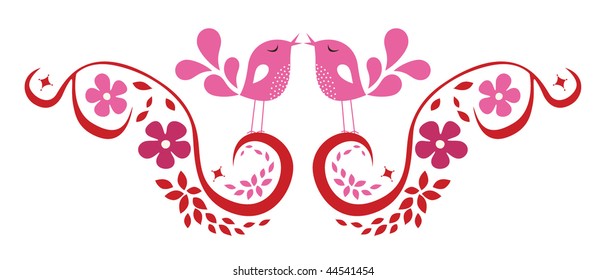 bird love card