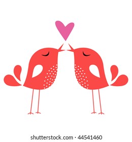 bird love card