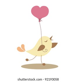 bird love card