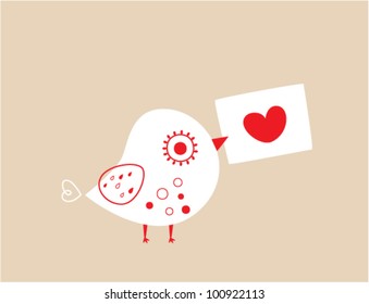bird love letter