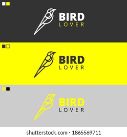 Bird Lover Logo With three color choices