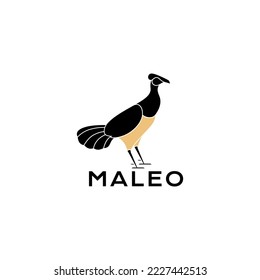bird maleo modern logo design vector