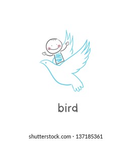 Bird and man