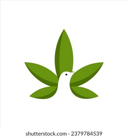 bird and marijuana logo designs 