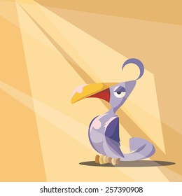 Bird mascot great for any use. Vector EPS10.