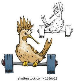 Bird Mascot for sport teams. Great for t-shirt designs, school mascot logo and any other design work. Ready for vinyl cutting.