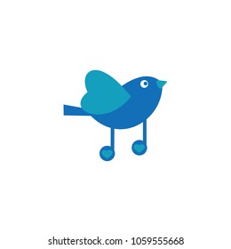 bird melody design vector