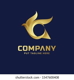 Bird messaging logo for business start up and company