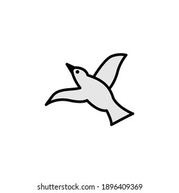 bird migration outline icon. element of migration illustration icon. signs, symbols can be used for web, logo, mobile app, UI, UX