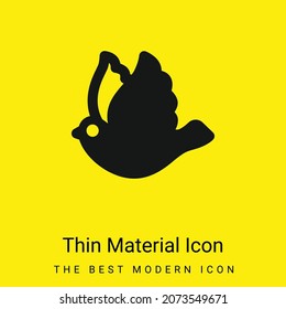 Icono de material amarillo brillante mínimo