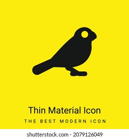 Icono de material amarillo brillante mínimo