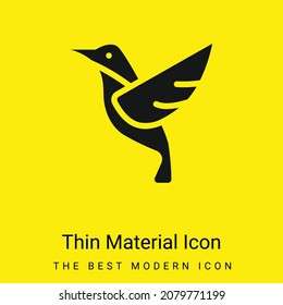 Bird minimal bright yellow material icon