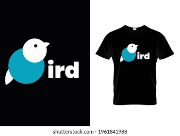 Bird minimal creative T-shirt design