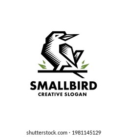 Bird Minimalist Logo Illustration Modern