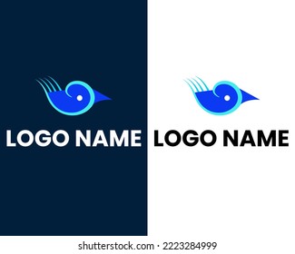 bird modern logo design template