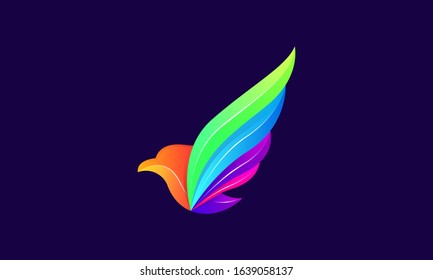 Bird Modern Logo Illustration Vector Template-01
