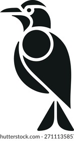 Arte vectorial moderno del símbolo del logotipo del pájaro, iconos, y gráficos	
