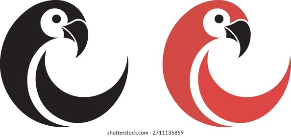 Arte vectorial moderno del símbolo del logotipo del pájaro, iconos, y gráficos	
