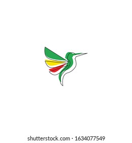 Bird Modern Logo Template. Vector Illustrator.