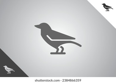 Bird modern logotype and symbol. Perfect logo for business related to animal, pet and veterinary. Isolated on background. Vector eps 10.
