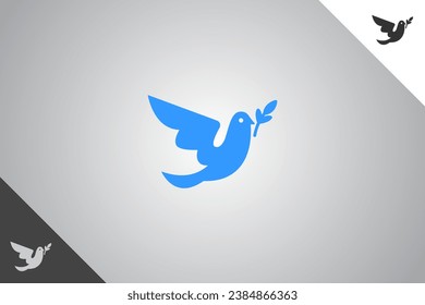 Bird modern logotype and symbol. Perfect logo for business related to animal, pet and veterinary. Isolated on background. Vector eps 10.