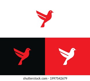 diseño del logotipo de bird Modern Trendy 