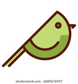 Icono de Vector moderno de pájaro: Plantilla de símbolos de ilustración mínima para el diseño de interfaz de usuario del App móvil de Web