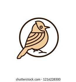 bird mono line logo amazing design for your company or brand