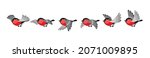Bird movement animation. Bullfinch fly animated frames set, cartoon finchbird flying motion cycle sprites isolated on white, cute bullfinches birds migration vector illustration
