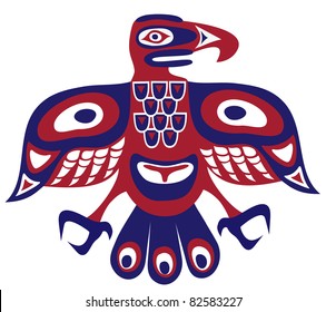 Bird - Native american art stylization
