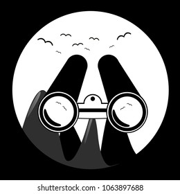 Bird and nature observing with binoculars