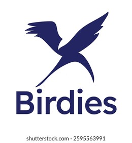 Bird Negative Space Logo High-Quality Design for Branding