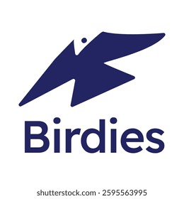 Bird Negative Space Logo High-Quality Design for Branding