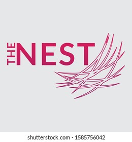 Bird nest icon logo | The nest creative logo | Nest Logo Design