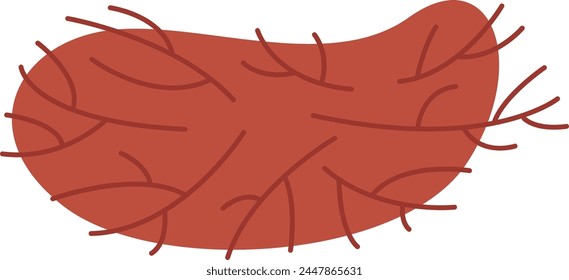 Icono de nido de pájaro Ilustración vectorial