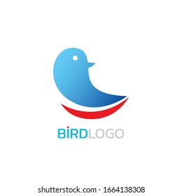 Bird in the nest logo, Bird logo design.