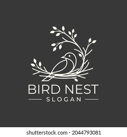 Vogelnest-Logo-Design, Vektorgrafik