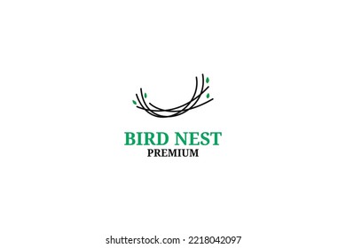 Vogelnest-Logo-Design, Vektorgrafik