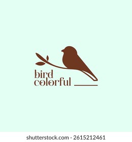 bird nest logo vector icon illustration colorful	