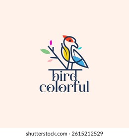 bird nest logo vector icon illustration colorful	