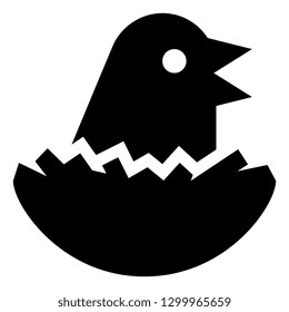 Bird In Nest Vector Icon