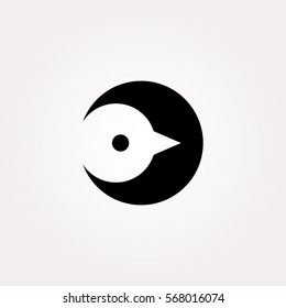 bird in nesting box home real estate logo sign symbol